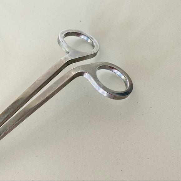 ANTHROPOLOGIE Stainless Steel Silver Grey Wick Trimmer Candle Care Scissors - Picture 3 of 7